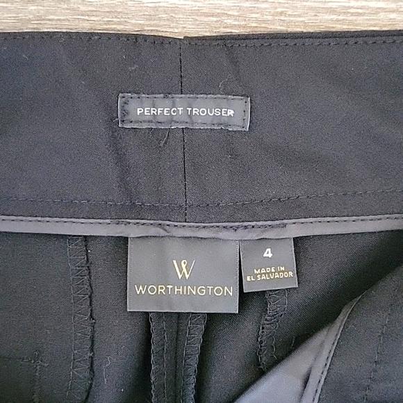 Black Dress Pants with Zipper Details - Picture 3 of 7